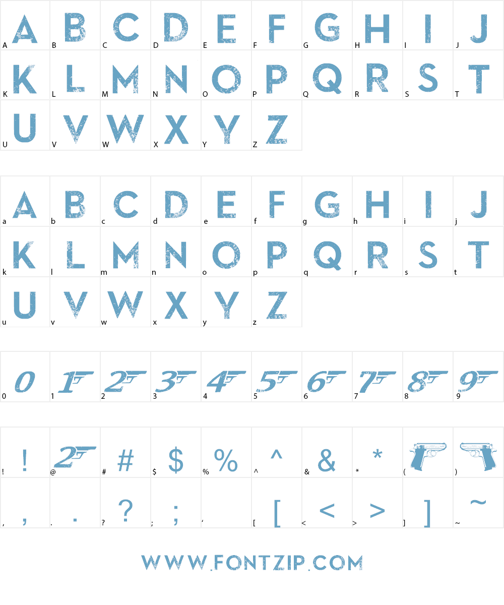 SkyFall Done Font Character